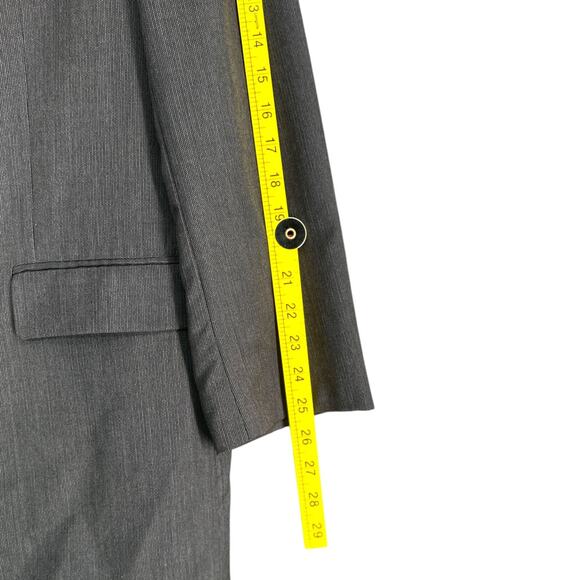 Ralph Lauren Gray Wool Cashmere‎ Double Breasted Notched Lapel Blazer Jacket 44L - Picture 7 of 13